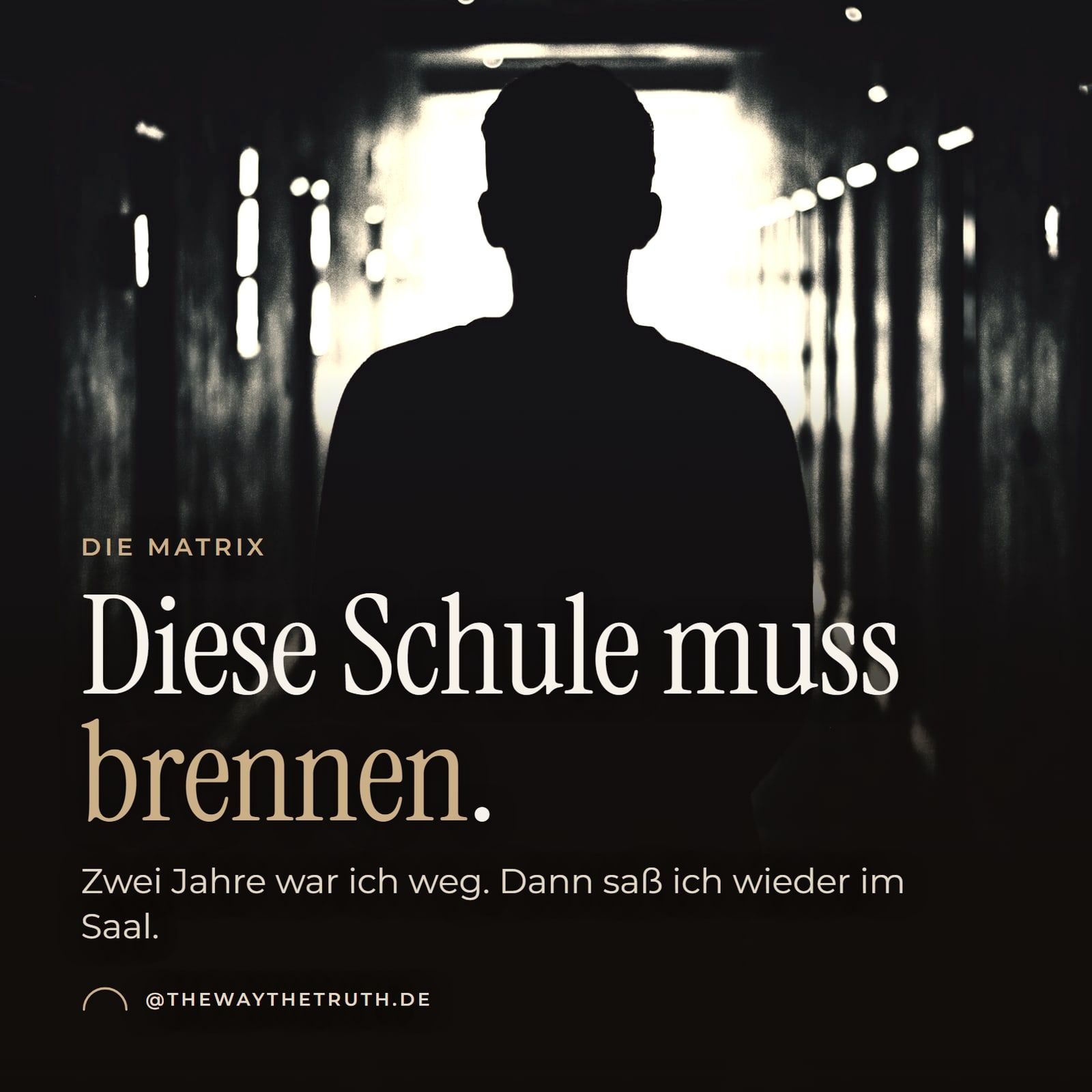 Thumbnail: Diese Schule muss brennen. Zwei Jahre war ich weg. Dann saß ich wieder im Saal.